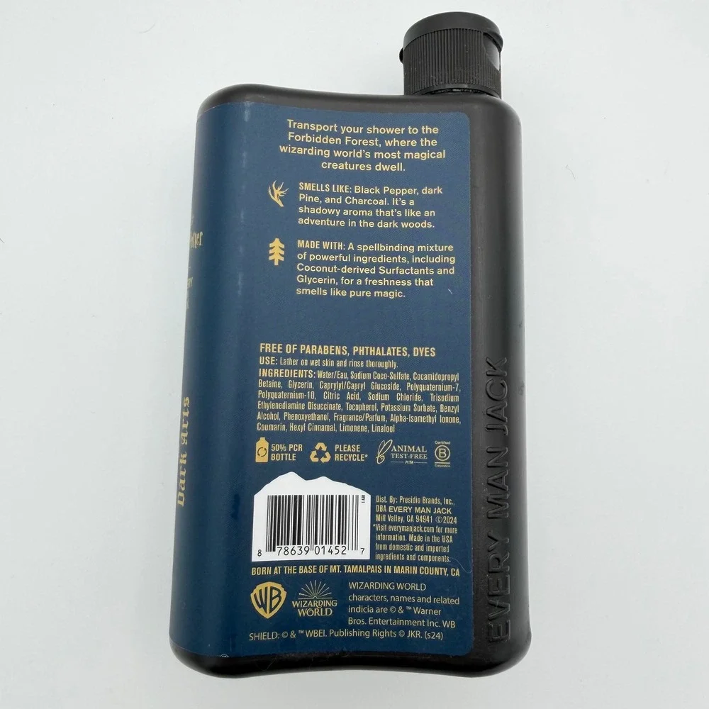 Every Man Jack Body Wash‎ Harry Potter 13.5oz Forbidden Forest NEW